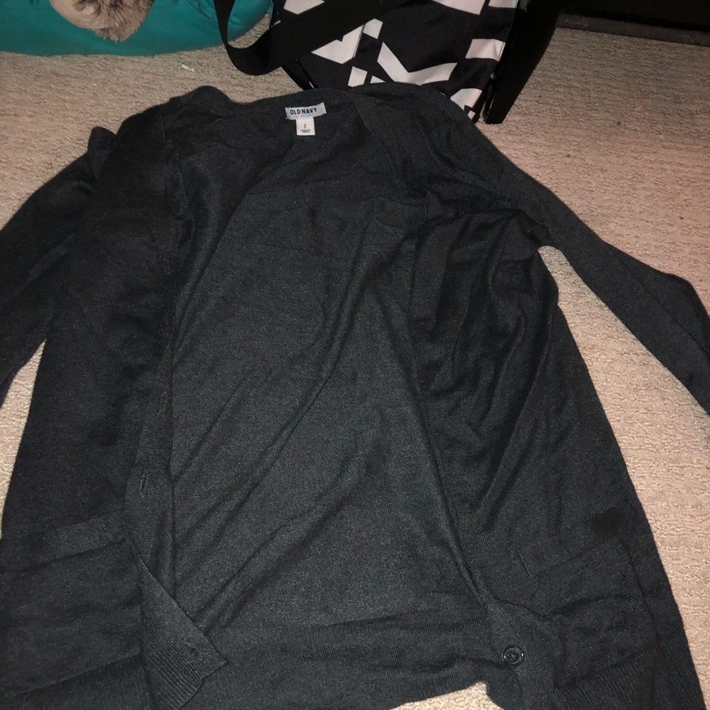 Grey cardigan